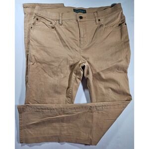 Lauren Ralph Laruen (LRL) Women's Stretch Jeans Denim Brown Sz 12